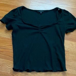Iris / black / crop top / size small
